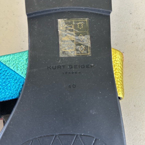 Kurt Geiger London Women’s Kensington T-Strap Sandals Size 40/US 9 No Box *READ - Picture 5 of 5